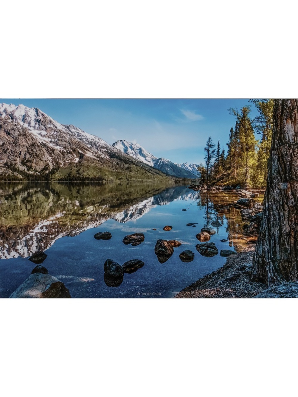Jackson Lake - 12 x 18 photo infused on aluminum